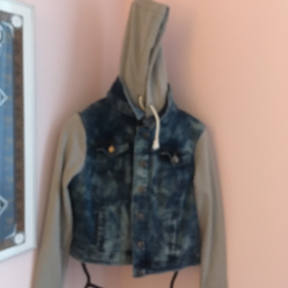 'Distressed' denim jacket - Picture 1 of 3